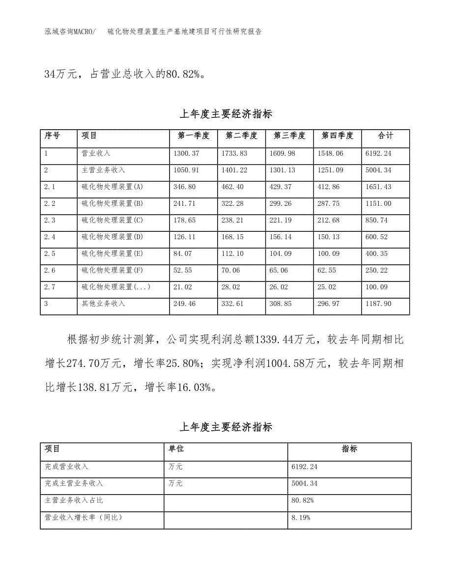 （模板）硫化物处理装置生产基地建项目可行性研究报告_第5页