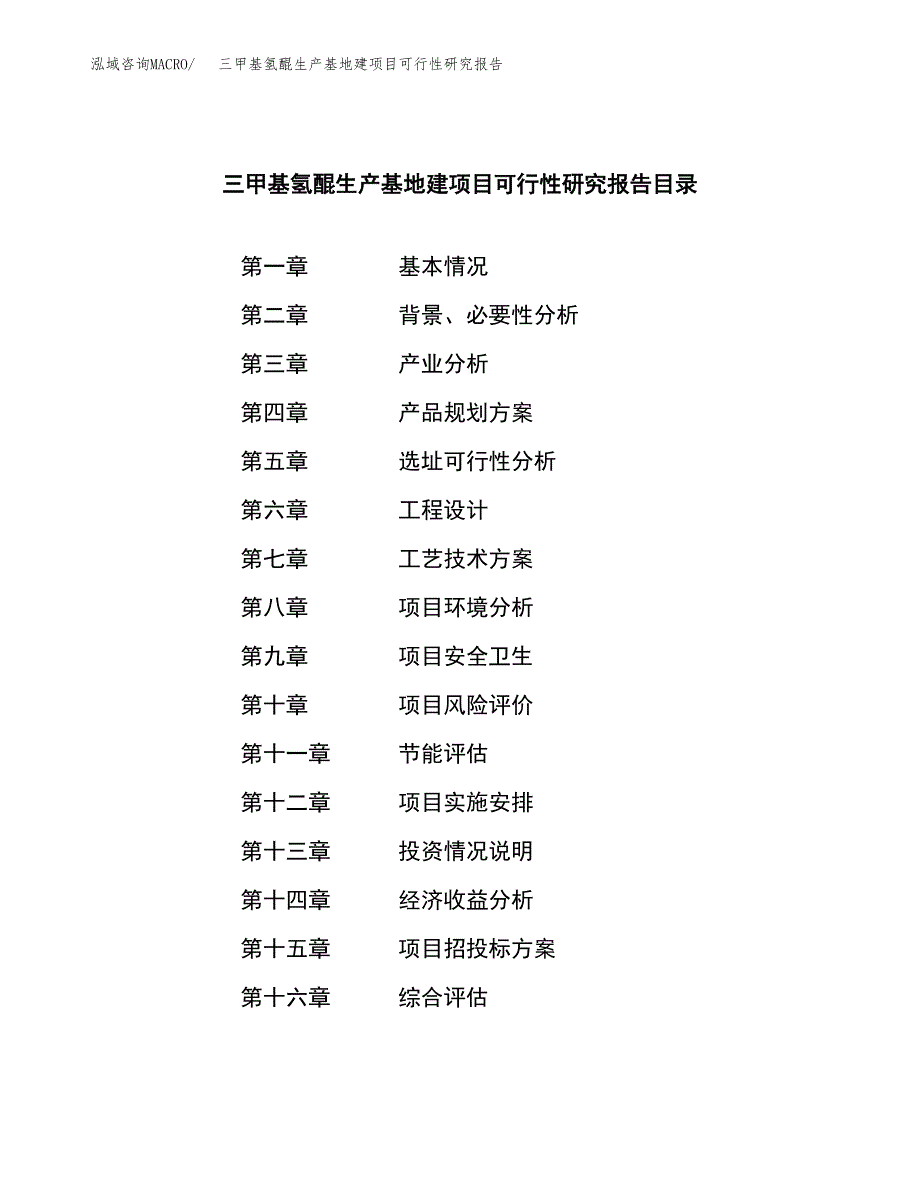 （模板）三甲基氢醌生产基地建项目可行性研究报告_第3页