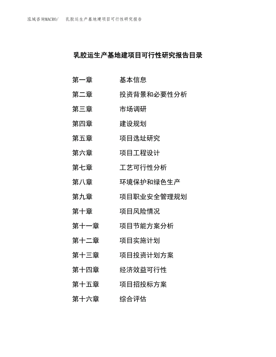 （模板）乳胶运生产基地建项目可行性研究报告_第3页