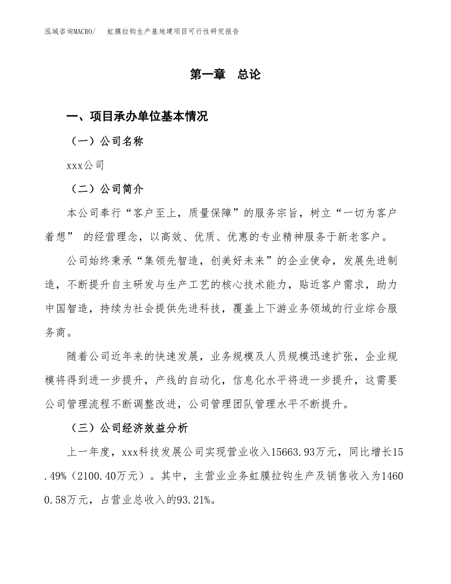 （模板）虹膜拉钩生产基地建项目可行性研究报告_第4页