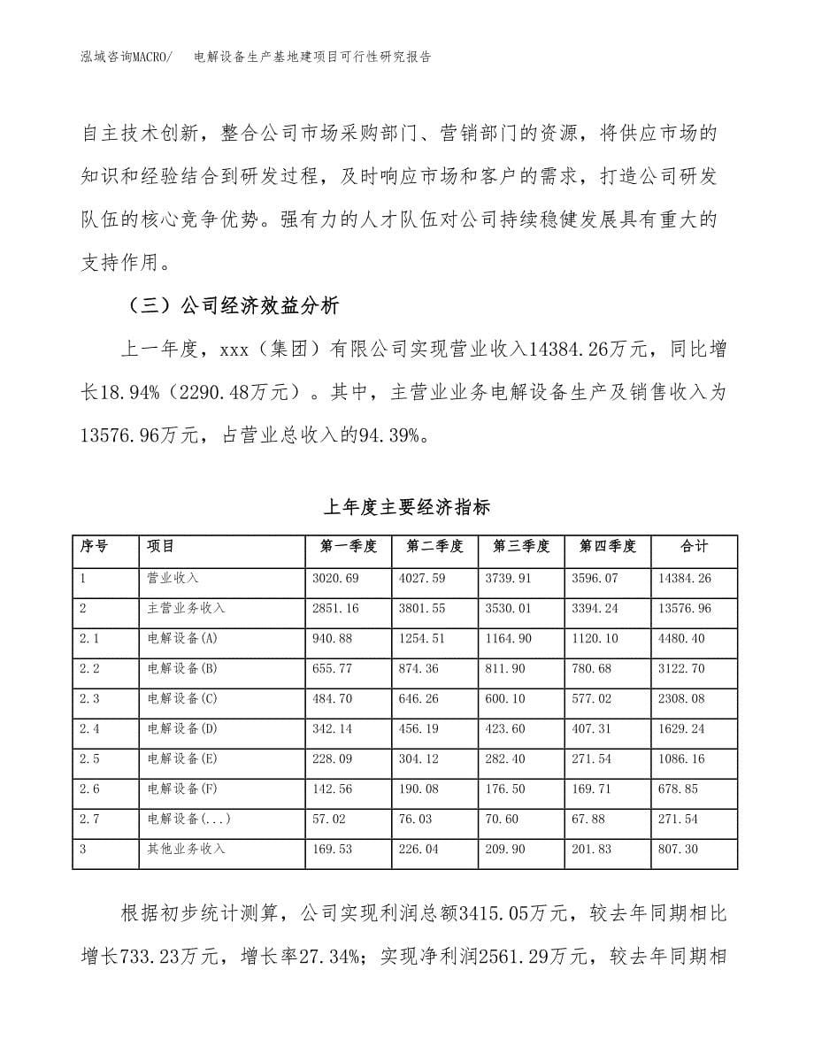 （模板）电解设备生产基地建项目可行性研究报告_第5页