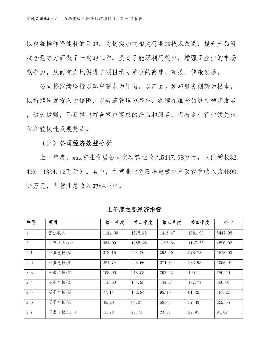 （模板）石墨电极生产基地建项目可行性研究报告_第5页