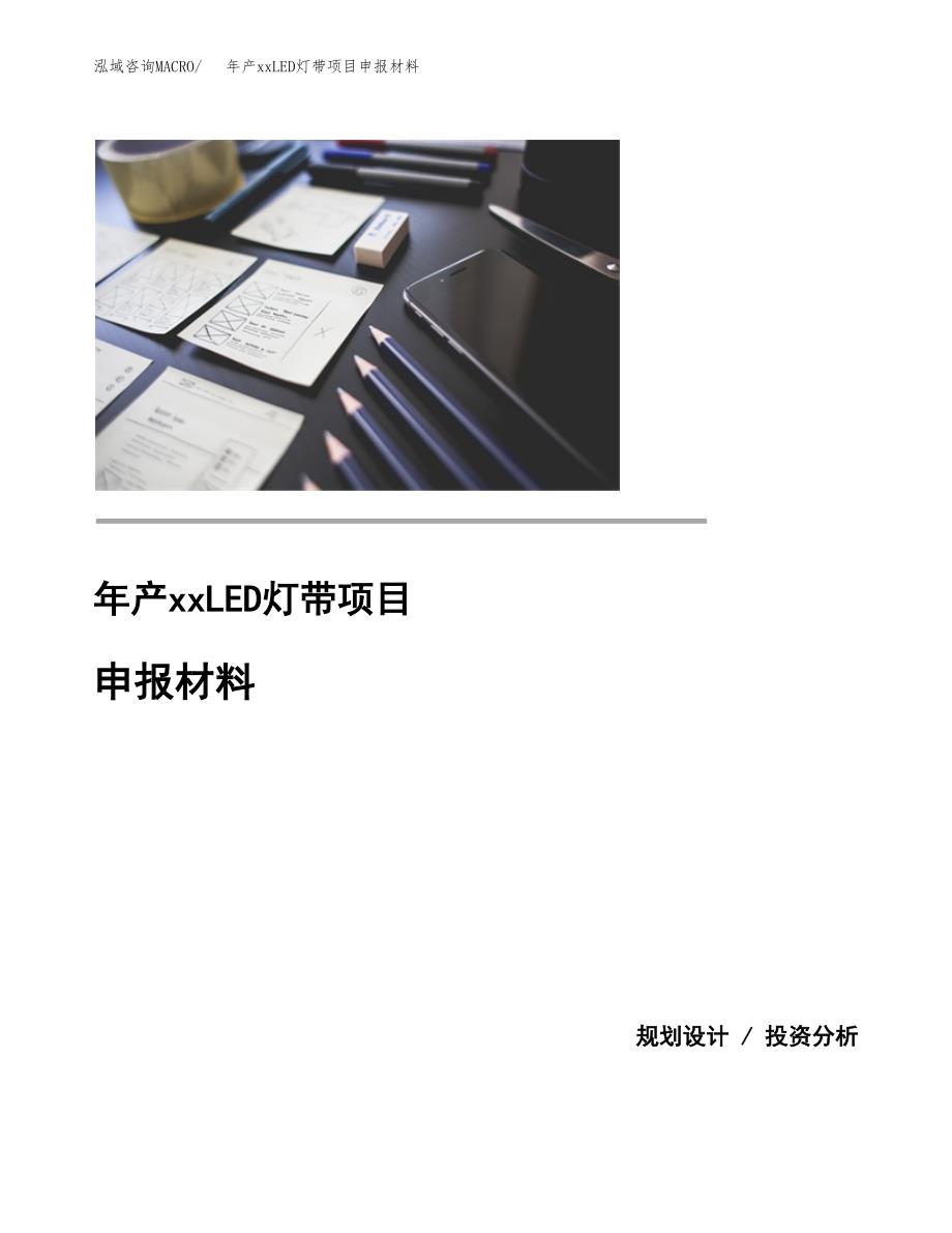 年产xxLED灯带项目申报材料_第1页