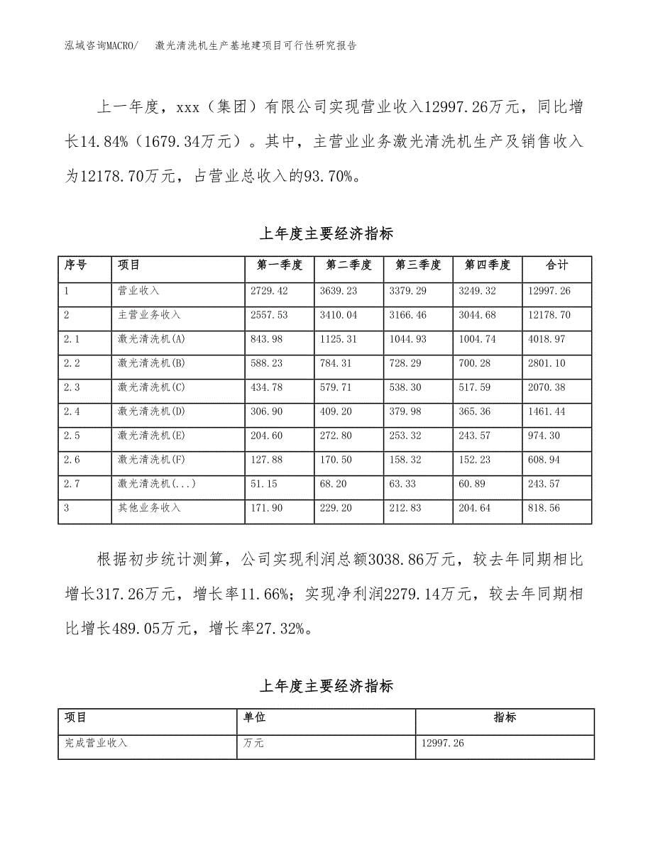 （模板）激光清洗机生产基地建项目可行性研究报告_第5页