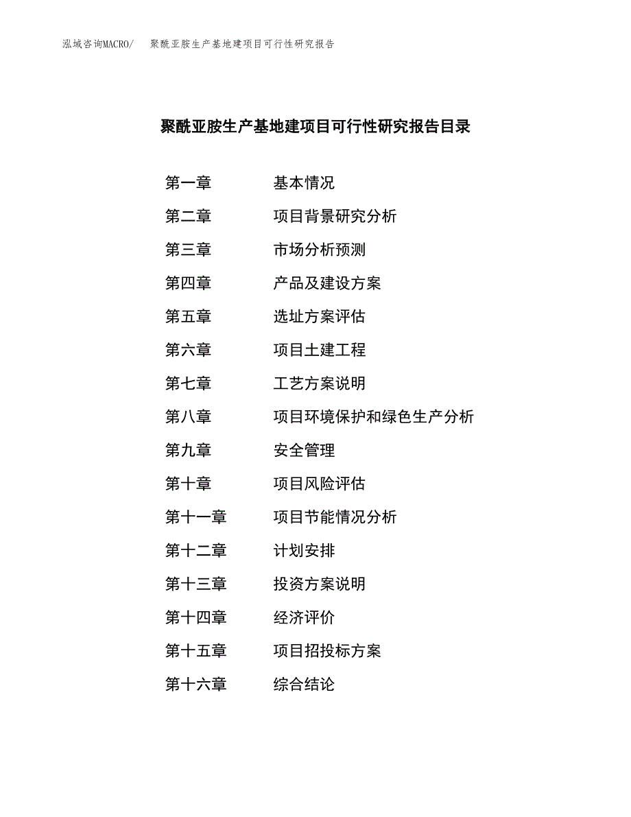 （模板）聚酰亚胺生产基地建项目可行性研究报告_第3页