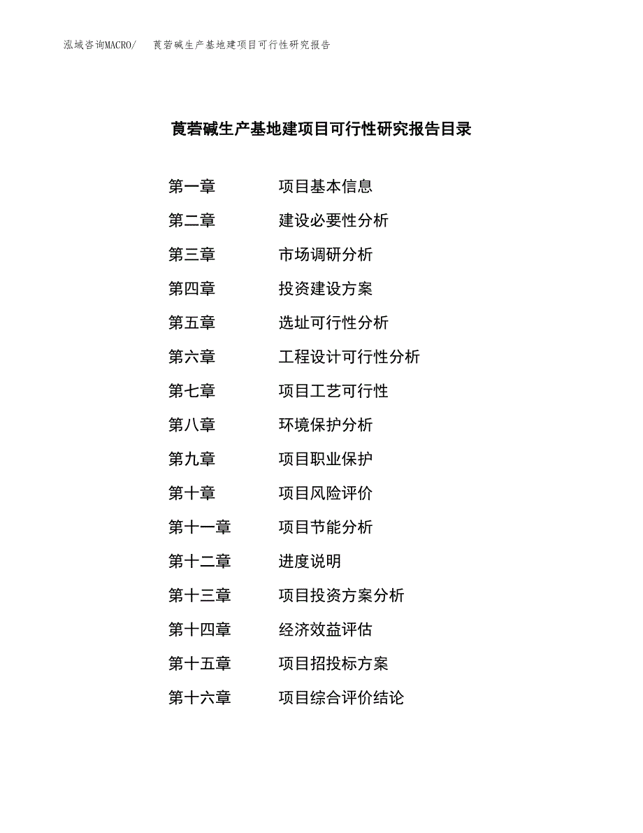 （模板）莨菪碱生产基地建项目可行性研究报告_第3页