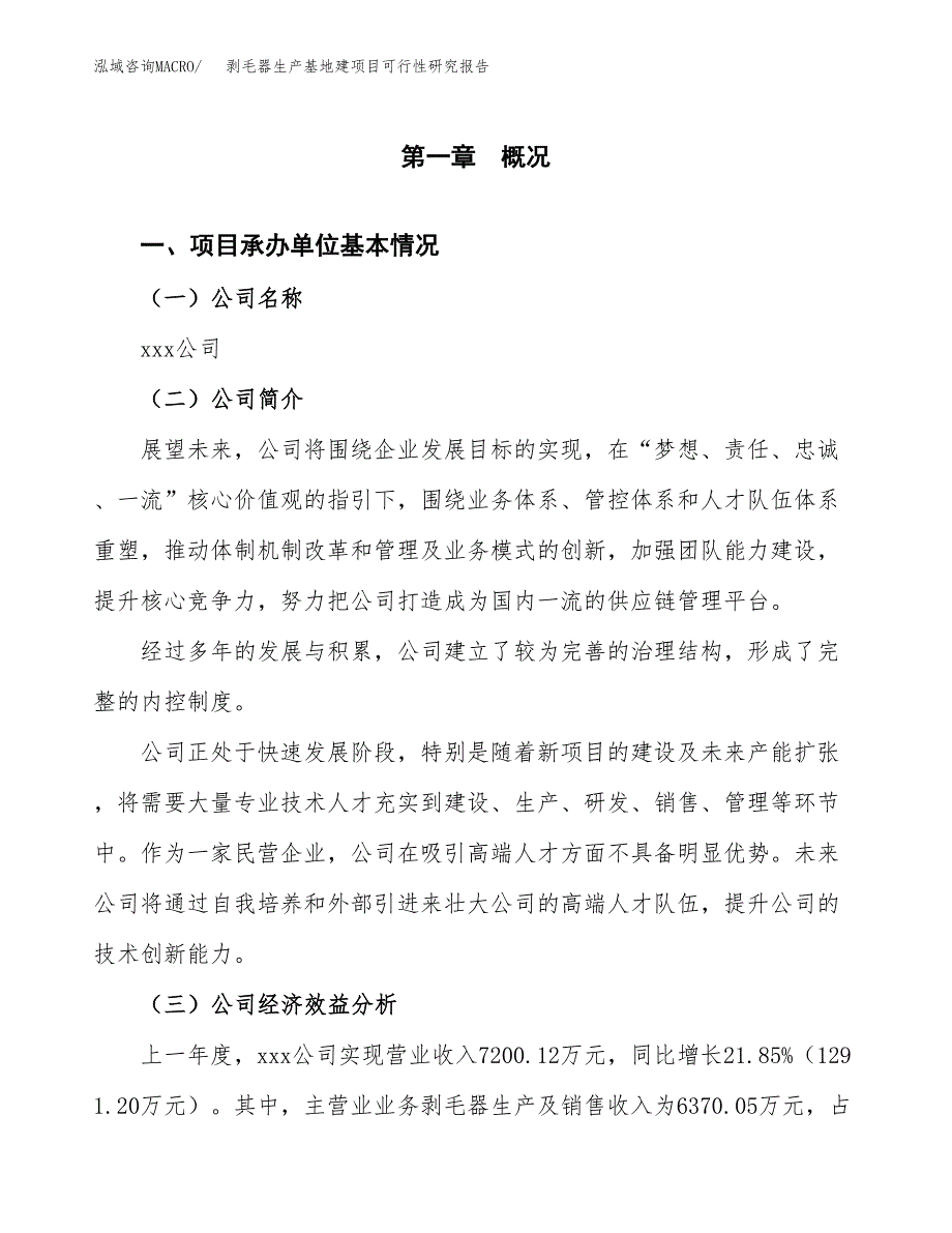 （模板）剥毛器生产基地建项目可行性研究报告_第4页