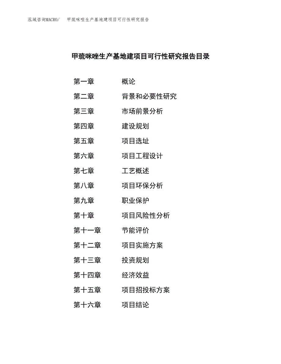 （模板）甲巯咪唑生产基地建项目可行性研究报告_第3页