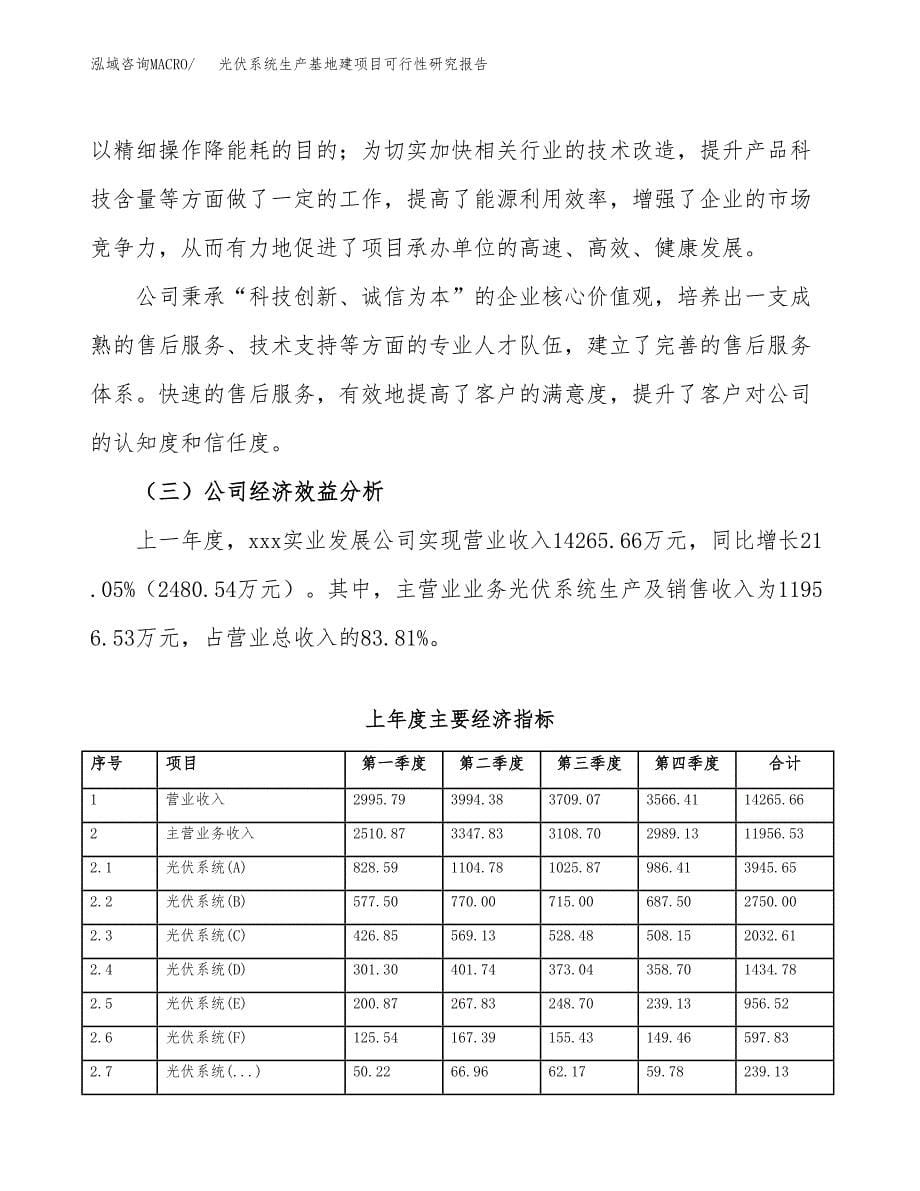 （模板）光伏系统生产基地建项目可行性研究报告_第5页