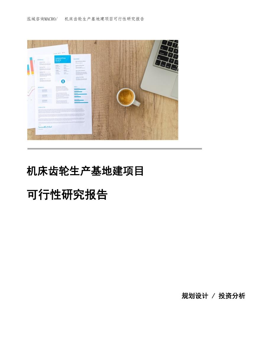 （模板）机床齿轮生产基地建项目可行性研究报告_第1页