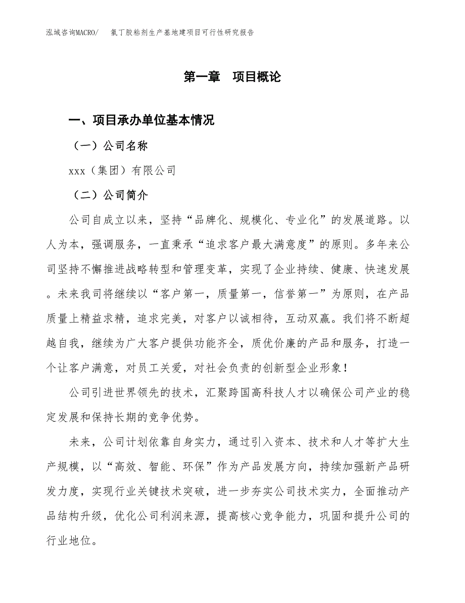 （模板）氯丁胶粘剂生产基地建项目可行性研究报告_第4页