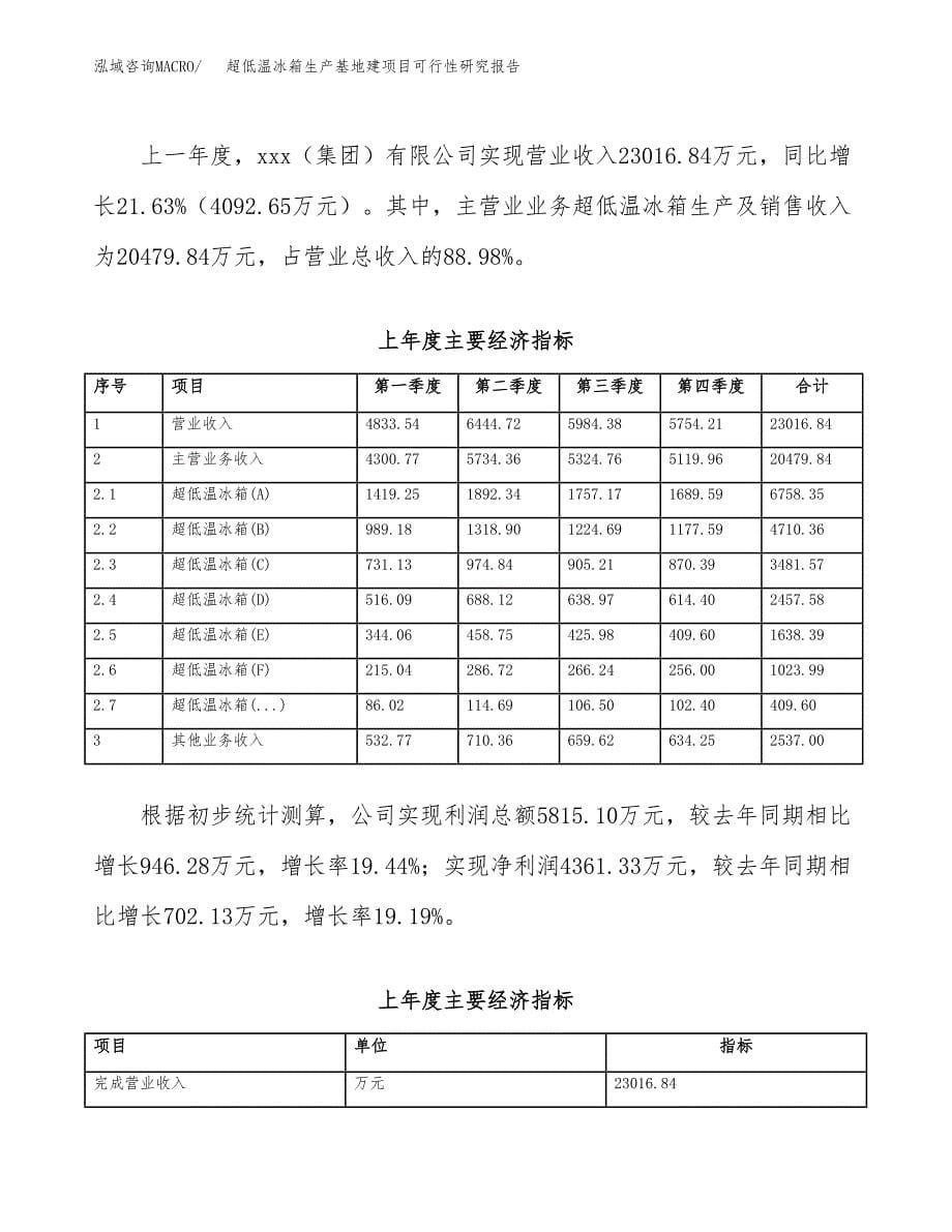 （模板）超低温冰箱生产基地建项目可行性研究报告_第5页