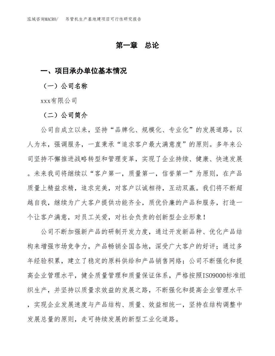 （模板）吊管机生产基地建项目可行性研究报告_第4页