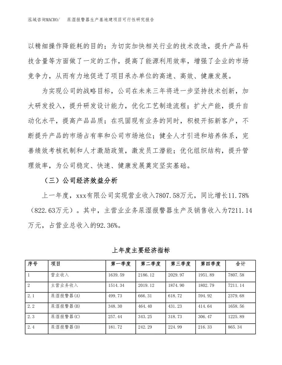 （模板）尿湿报警器生产基地建项目可行性研究报告_第5页