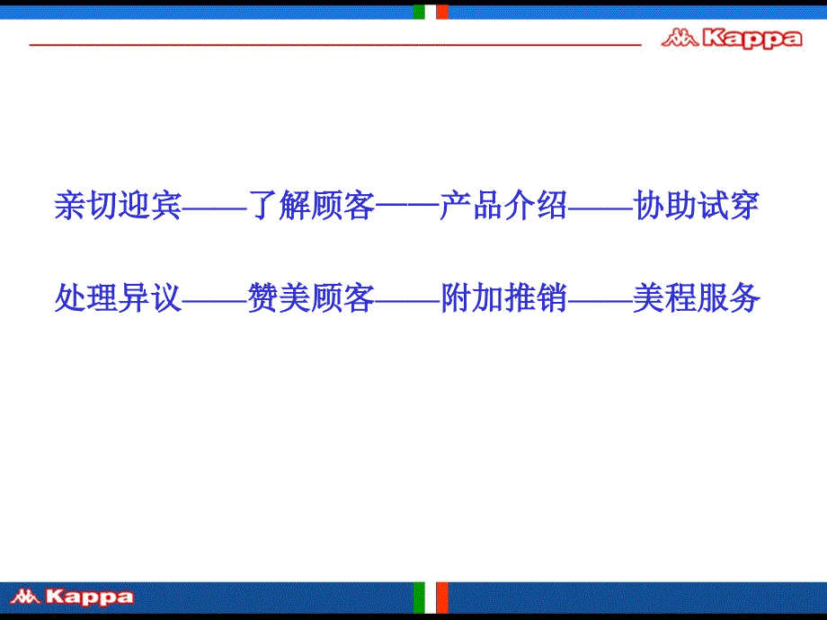 卡帕(kappa) 运动服饰店铺服务八部曲(ppt 36页)_第2页