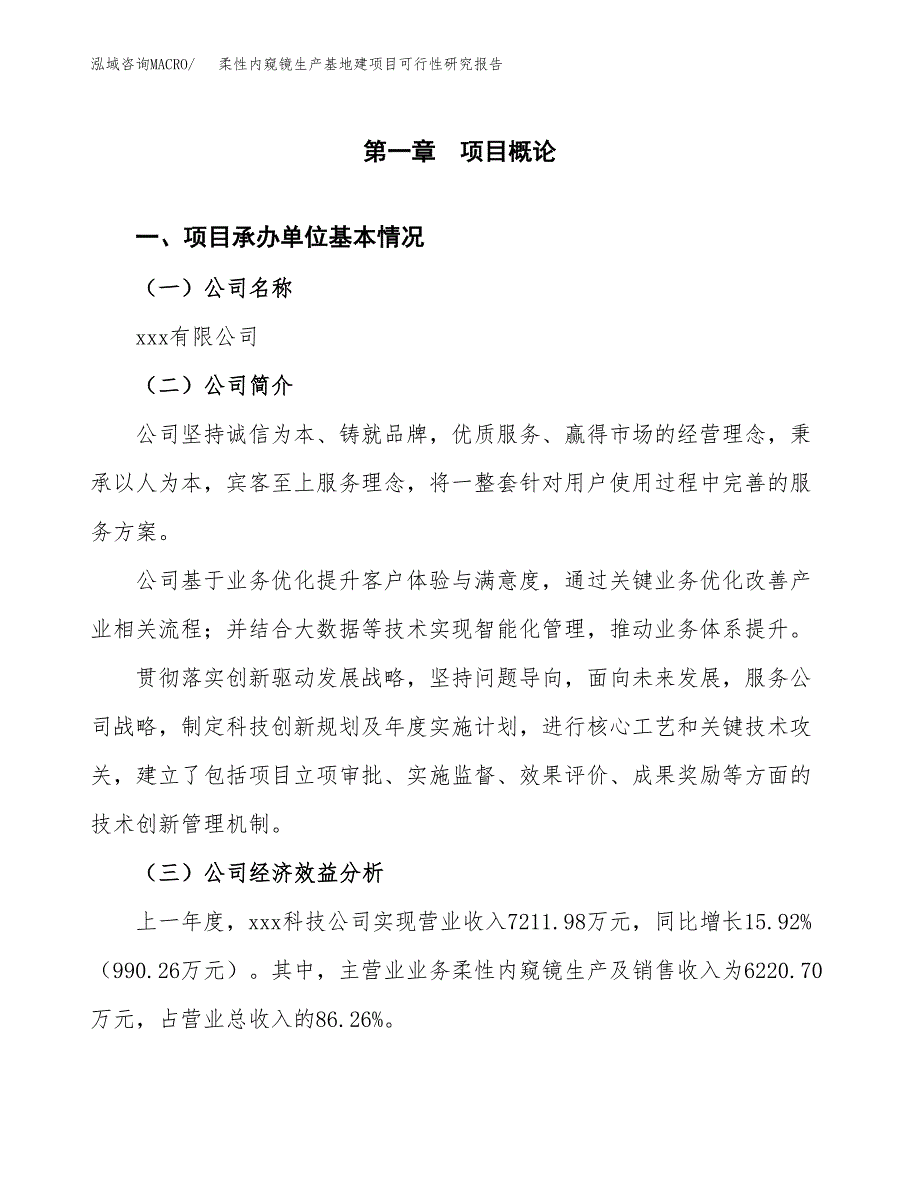 （模板）柔性内窥镜生产基地建项目可行性研究报告_第4页