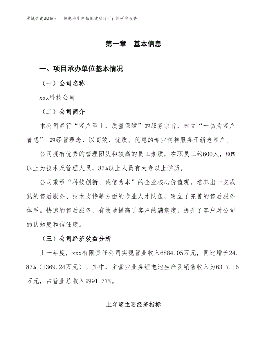 （模板）锂电池生产基地建项目可行性研究报告 (1)_第4页