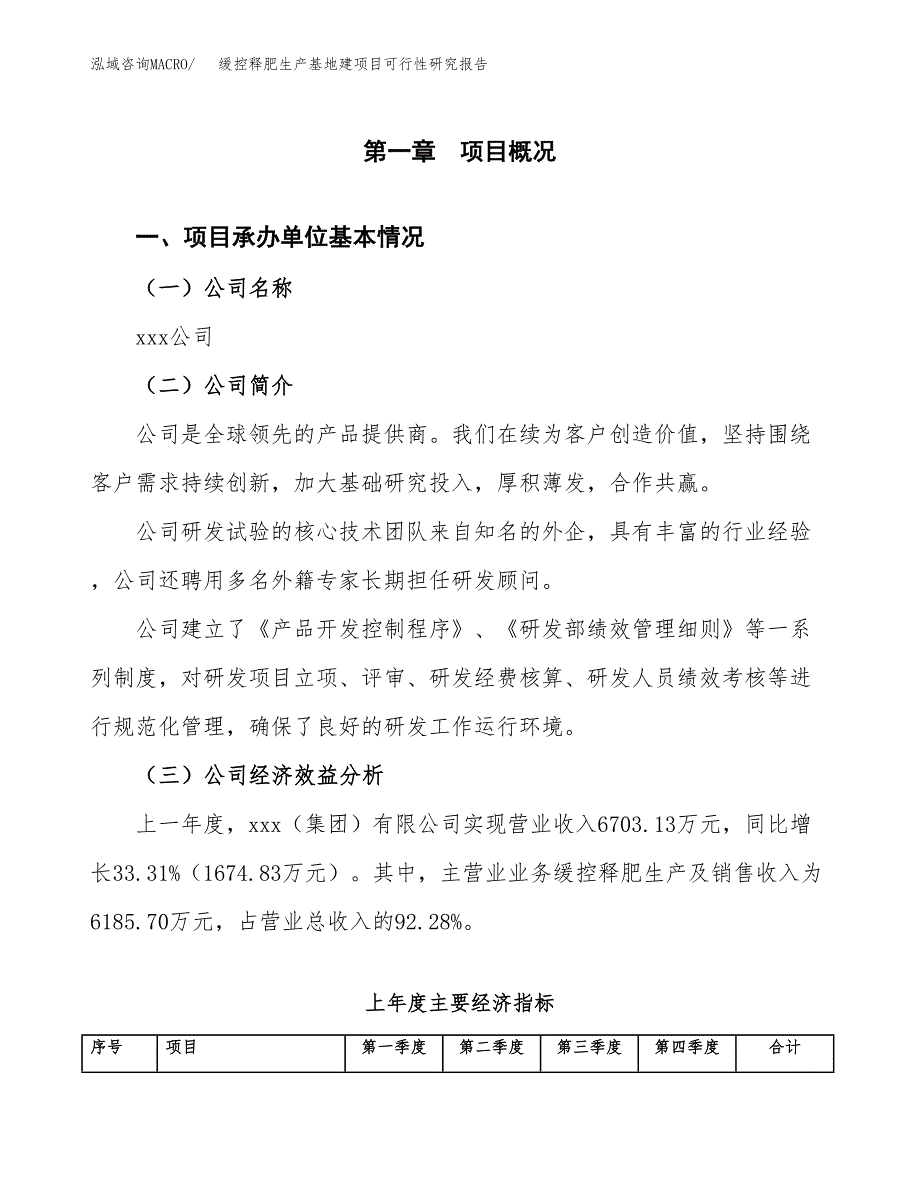 （模板）缓控释肥生产基地建项目可行性研究报告_第4页