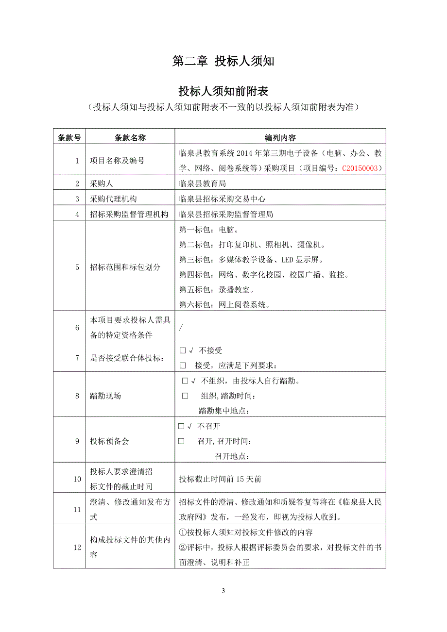 年第三期电子设备(电脑、办公、教学、网络、阅卷系统等)采购项目_第4页