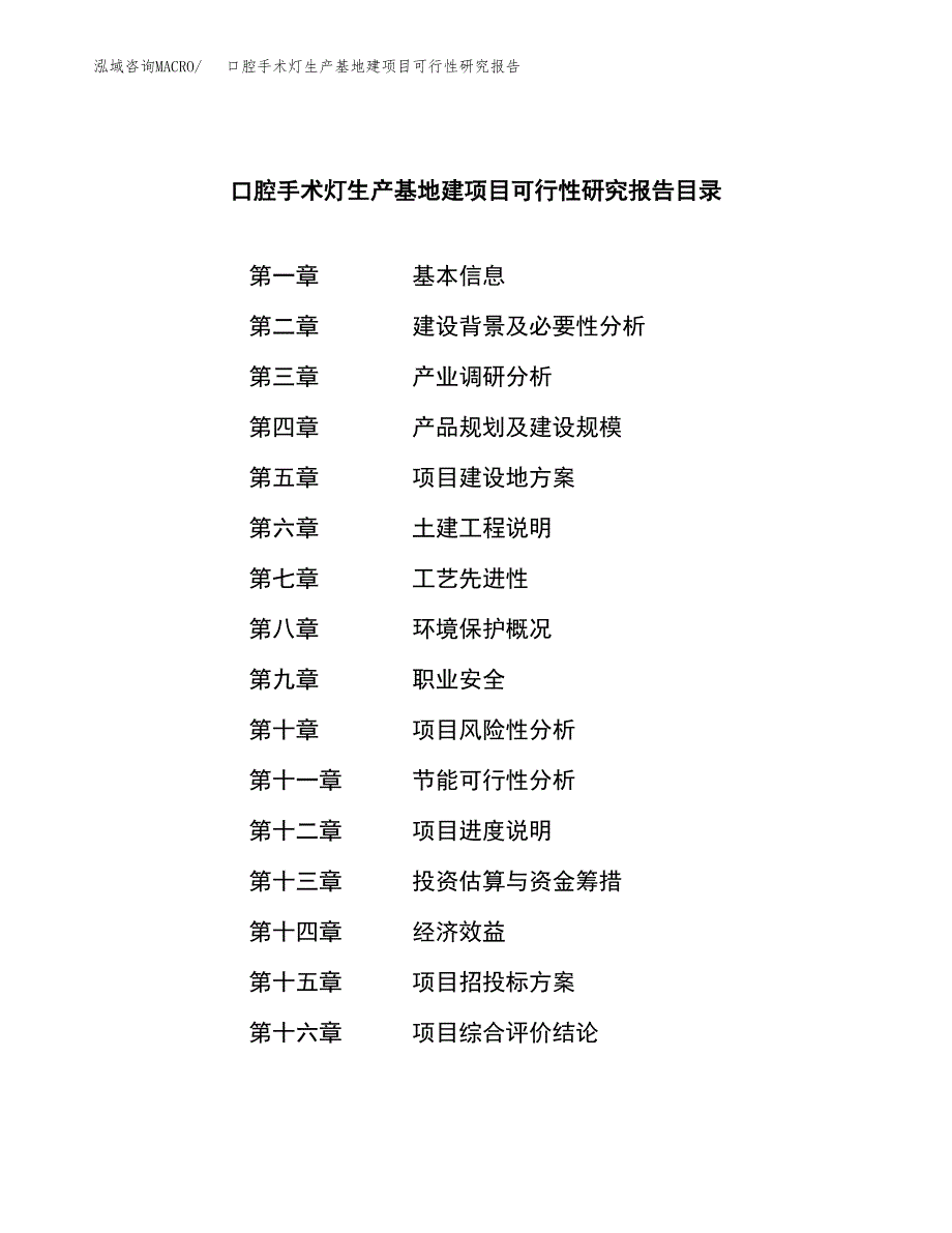 （模板）口腔手术灯生产基地建项目可行性研究报告_第3页