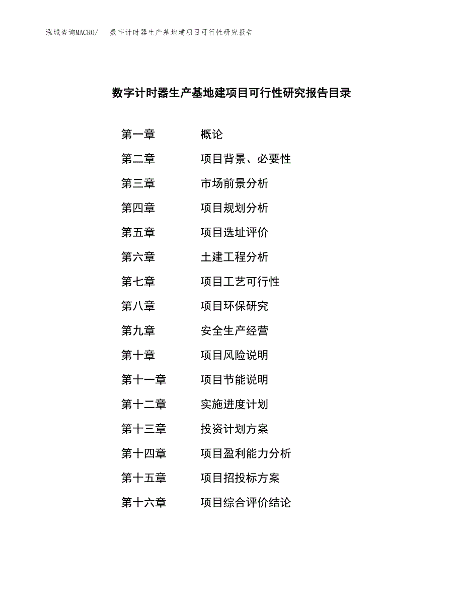 （模板）数字计时器生产基地建项目可行性研究报告_第3页