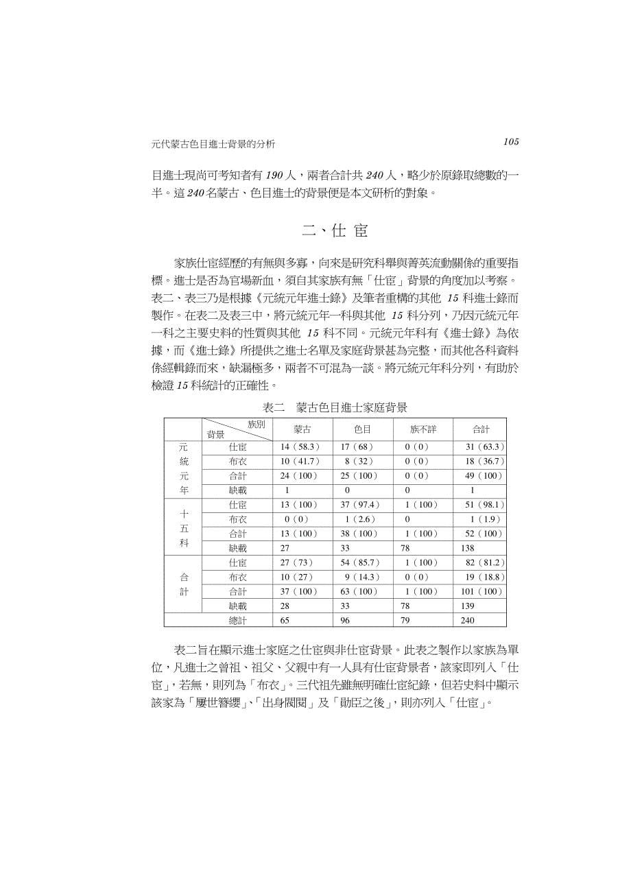 元代蒙古色目進士背景的分析_第5页