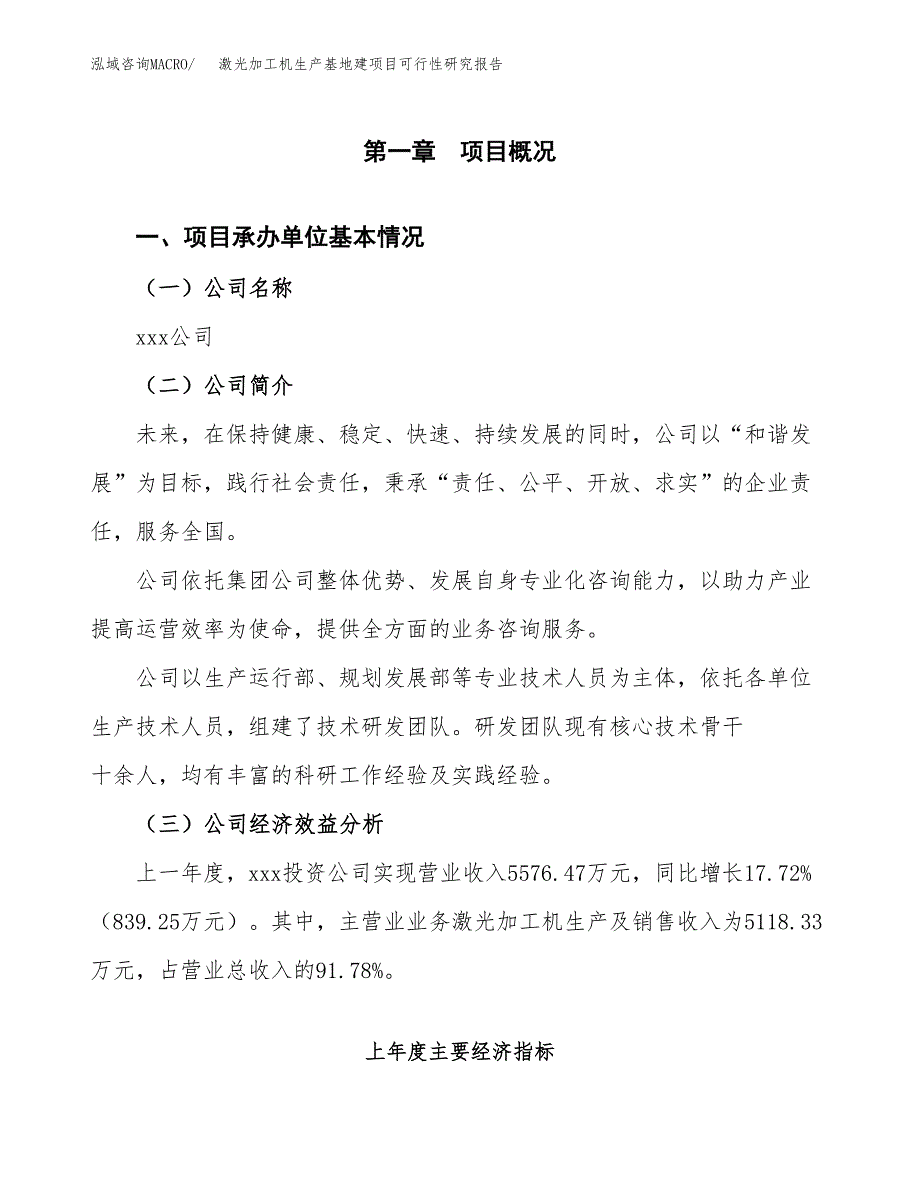 （模板）激光加工机生产基地建项目可行性研究报告_第4页