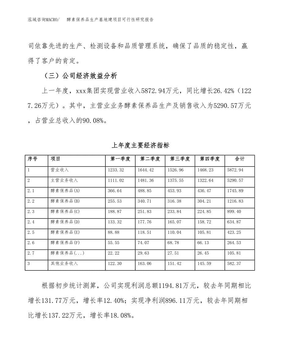 （模板）酵素保养品生产基地建项目可行性研究报告_第5页