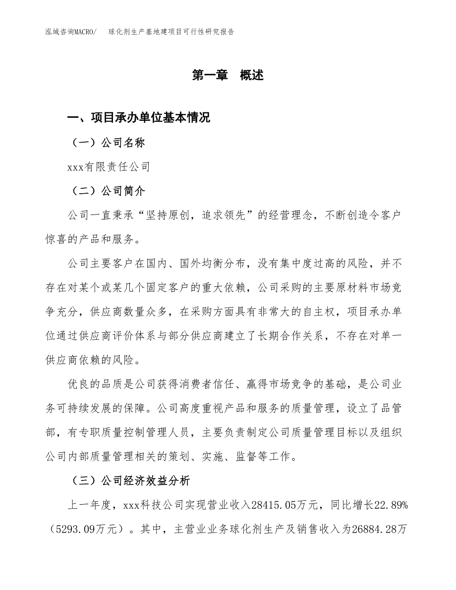 （模板）球化剂生产基地建项目可行性研究报告 (1)_第4页