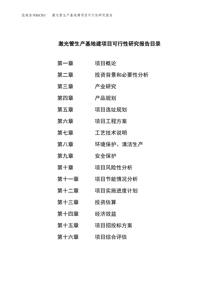 （模板）激光管生产基地建项目可行性研究报告_第3页