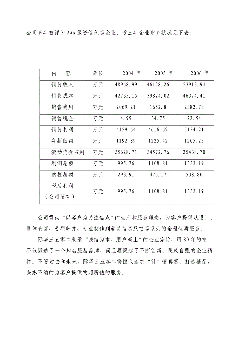 际华高档服装可研报告(doc 39)_第3页