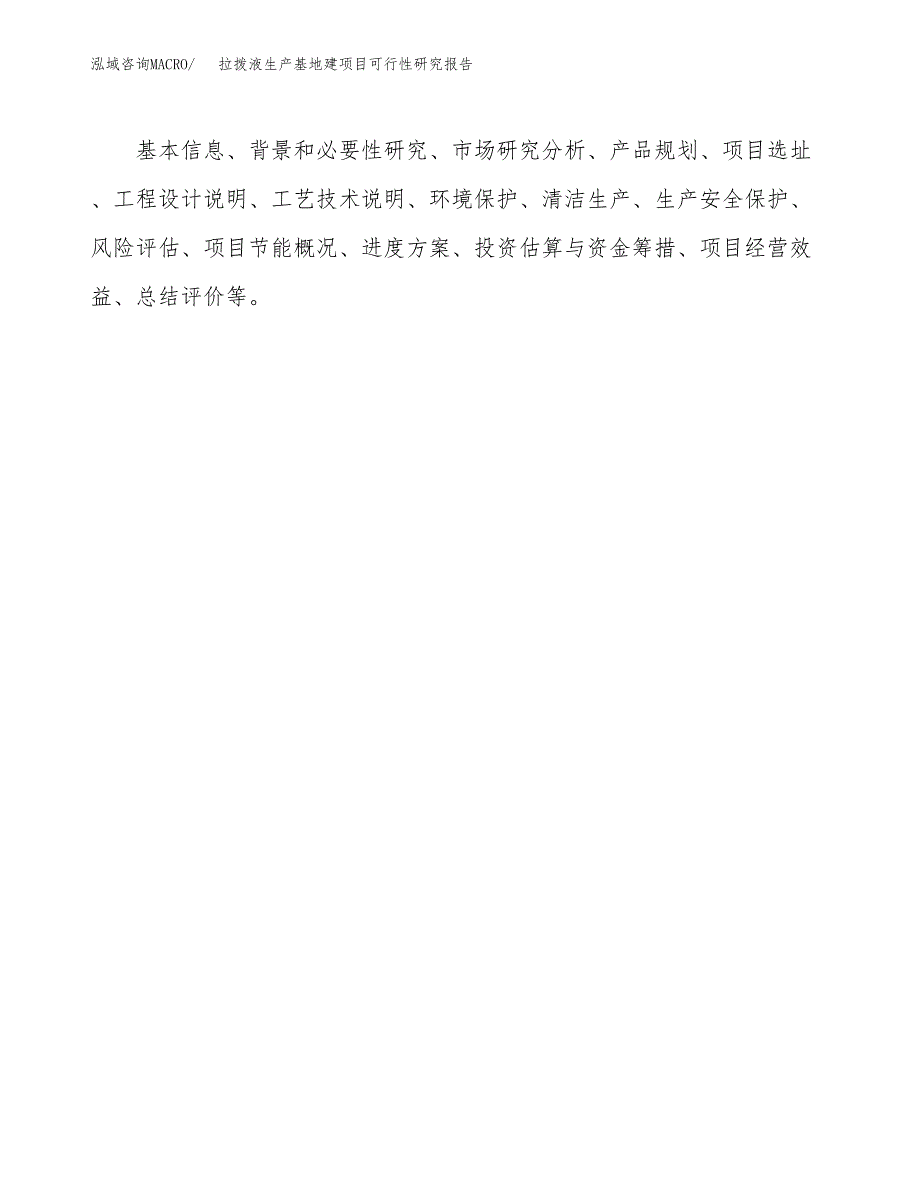 （模板）拉拨液生产基地建项目可行性研究报告_第3页