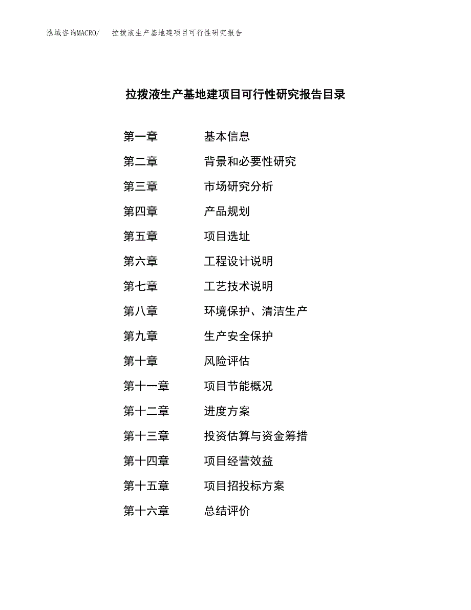 （模板）拉拨液生产基地建项目可行性研究报告_第4页