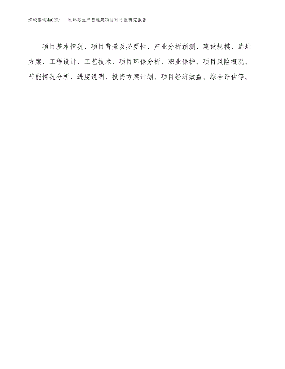 （模板）发热芯生产基地建项目可行性研究报告_第3页