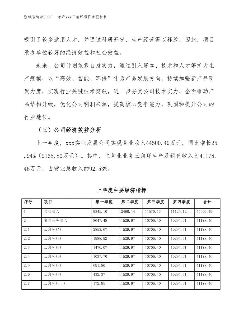 年产xxx三角环项目申报材料_第5页