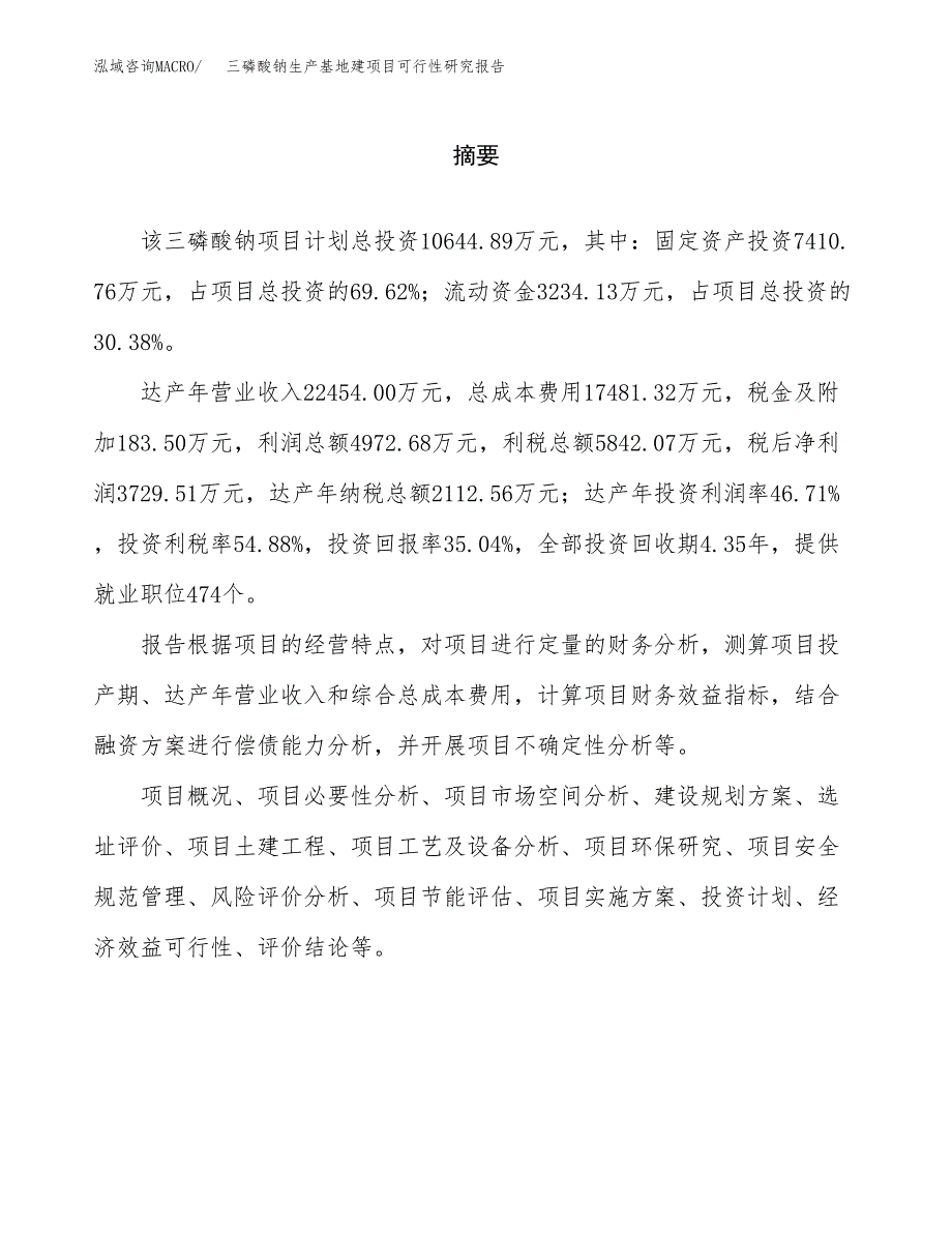 （模板）三磷酸钠生产基地建项目可行性研究报告_第2页