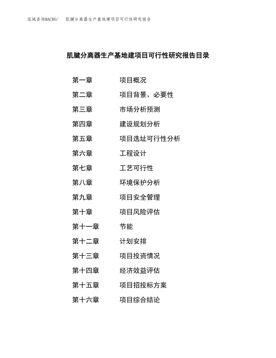 （模板）肌腱分离器生产基地建项目可行性研究报告 (1)_第3页