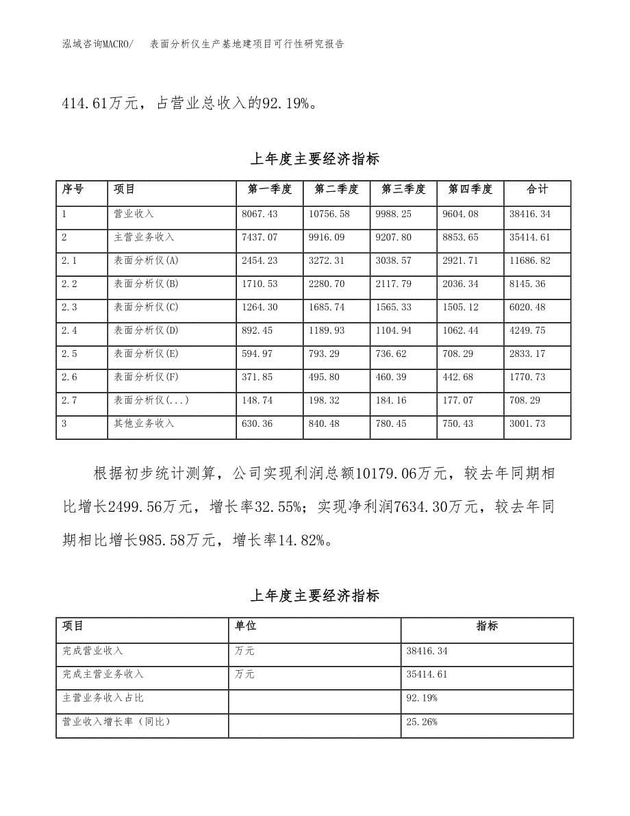 （模板）表面分析仪生产基地建项目可行性研究报告_第5页