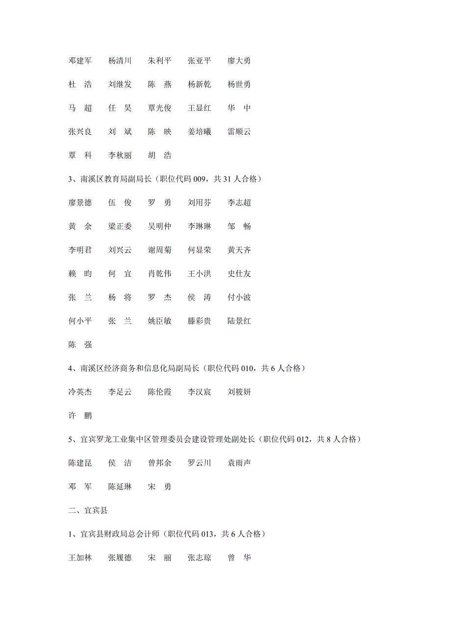 宜宾2012年统筹公选科级领导干部_第4页