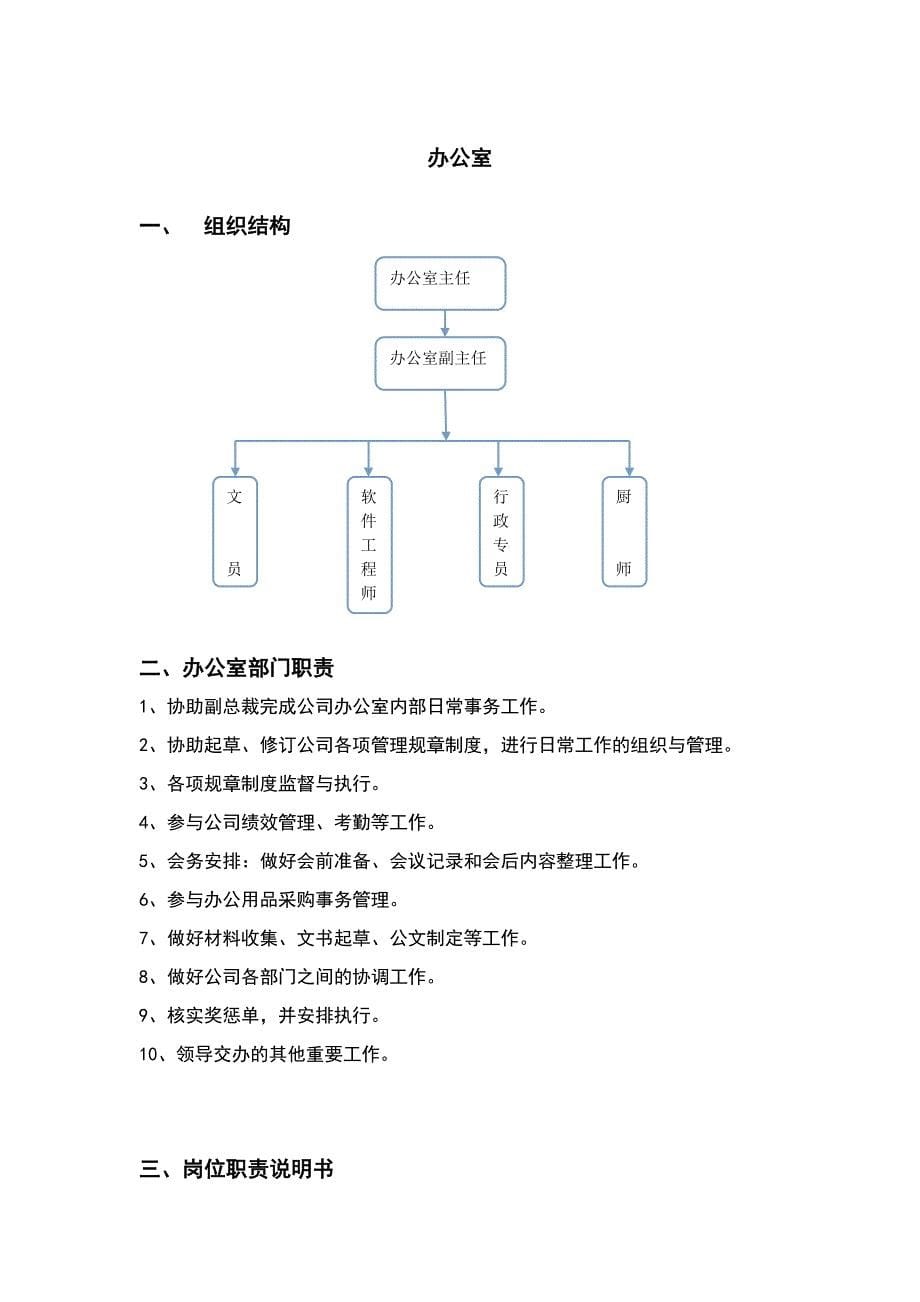 某物流发展公司部门职责及岗位职责说明书2_第5页