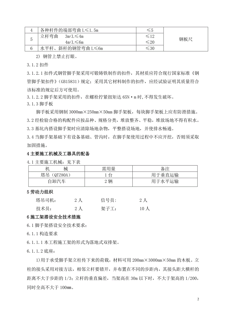 电气综合楼外双排脚手架施工方案资料_第3页