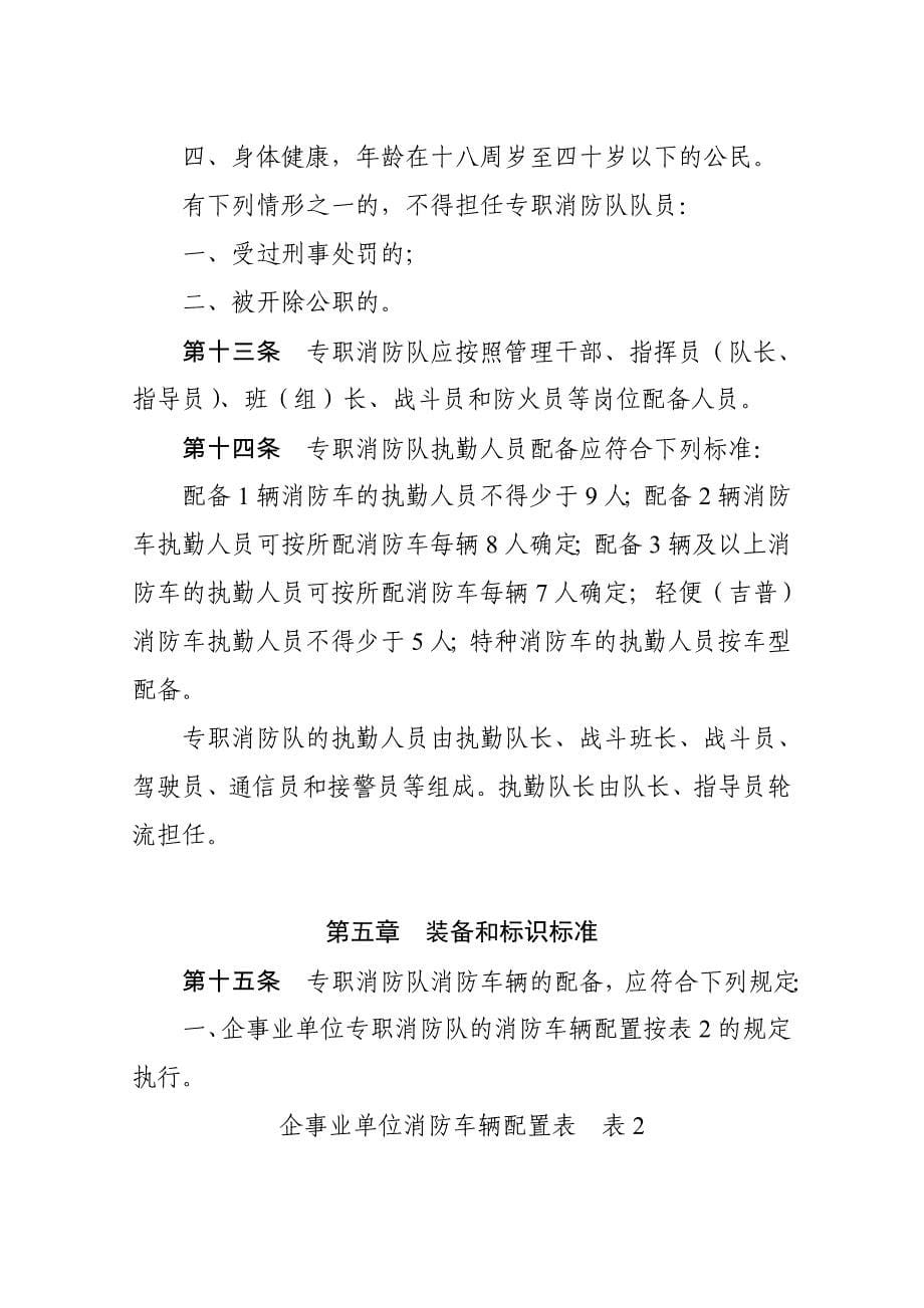 【精品】上海市专职消防队建设标准要点_第5页