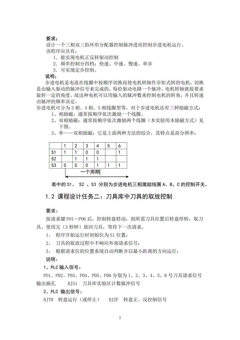 可编程序控制器PLC课程设计_第3页