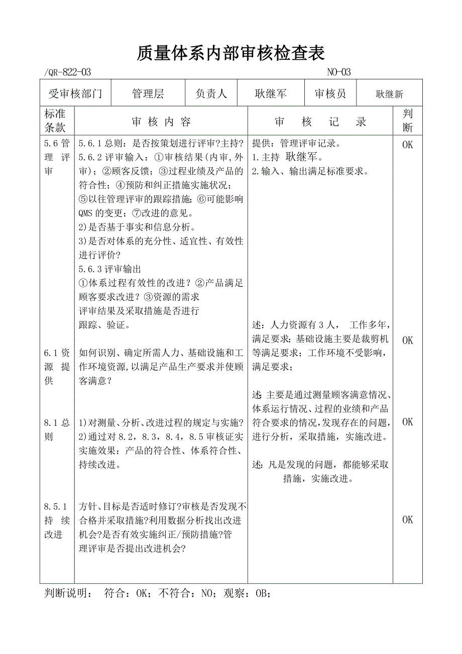 【优质】质量体系检查表_第4页