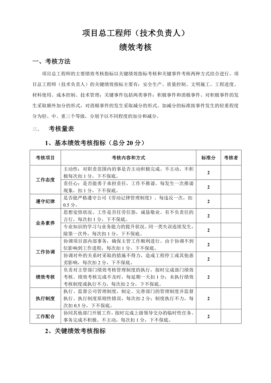 某公司项目经理绩效考核概论_第4页