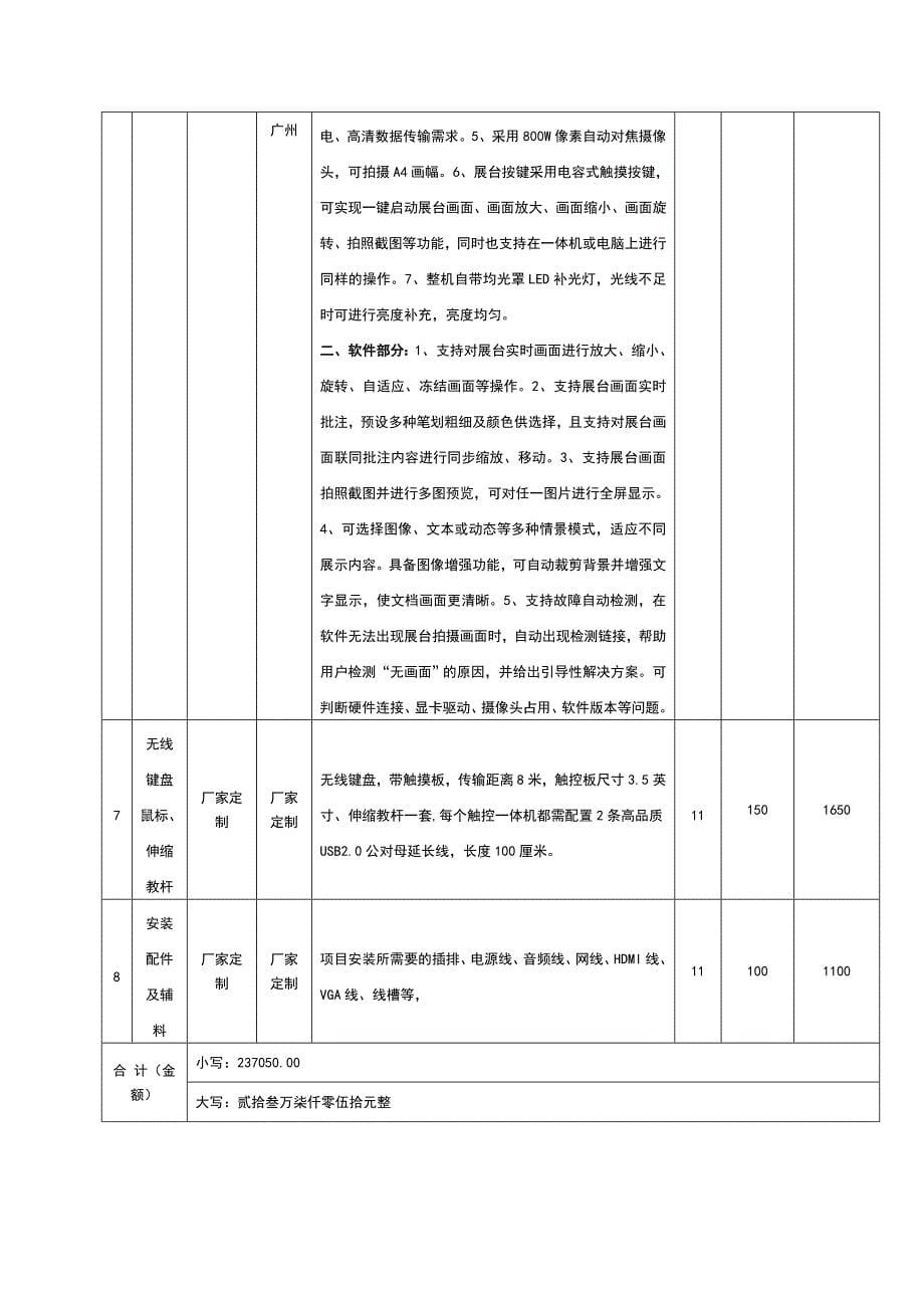 日照金海岸小学微机室及触控一体机采购项目第二包_第5页