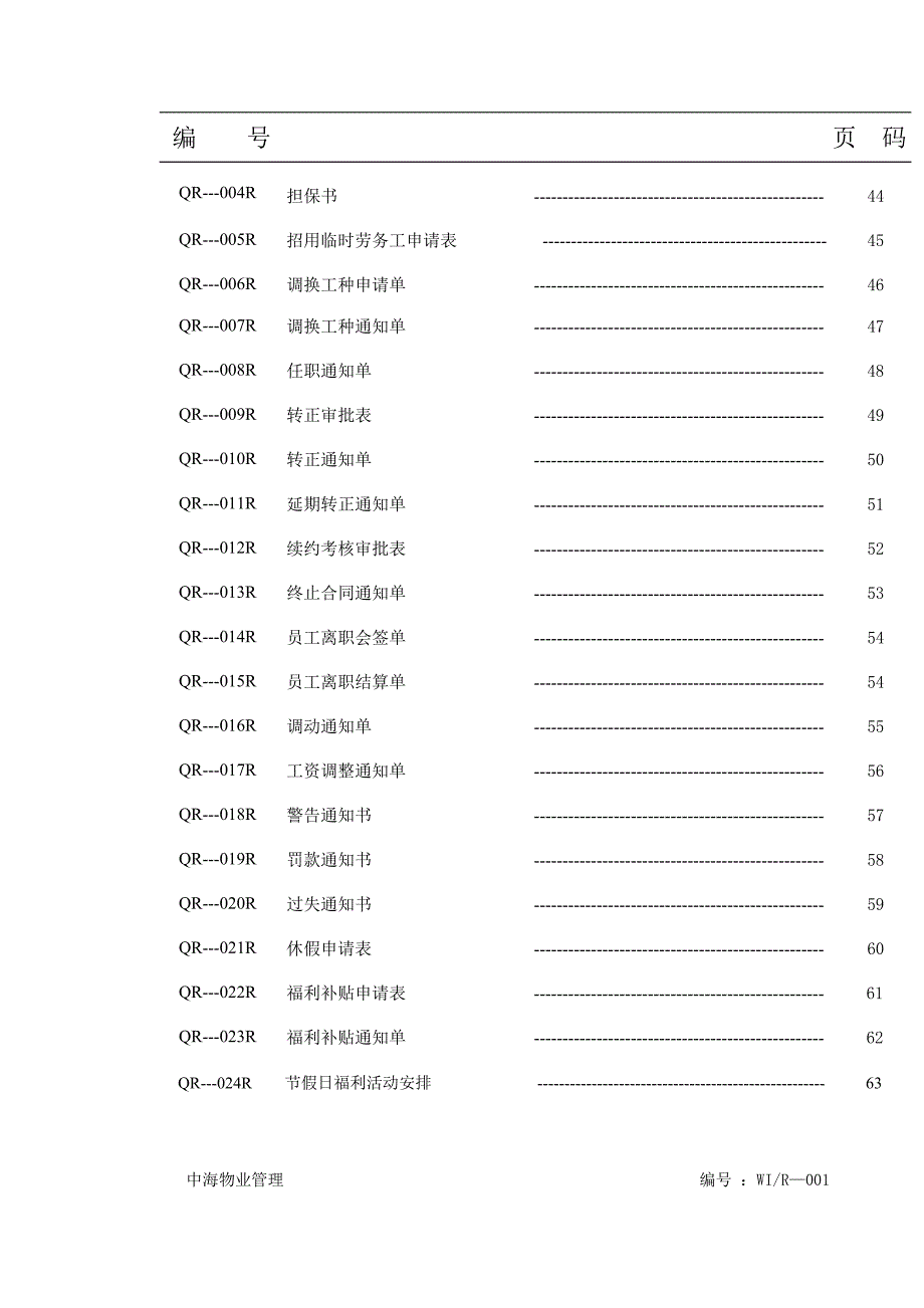 某物业公司人事管理手册_第3页