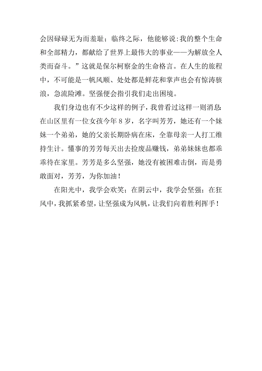 钢铁是怎样炼成的读后感600字欣赏_第2页