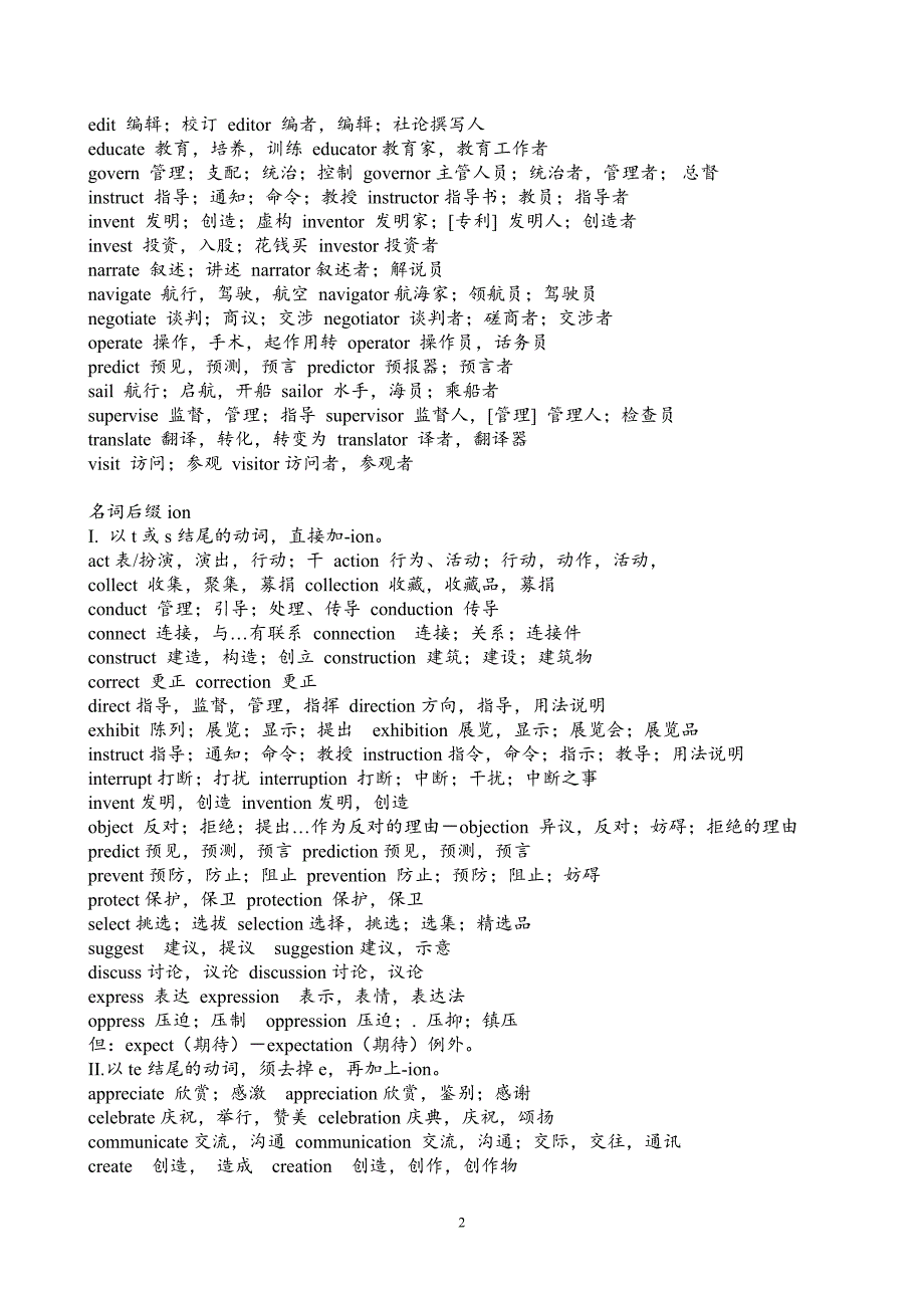 常见英语单词前缀和后缀.._第2页