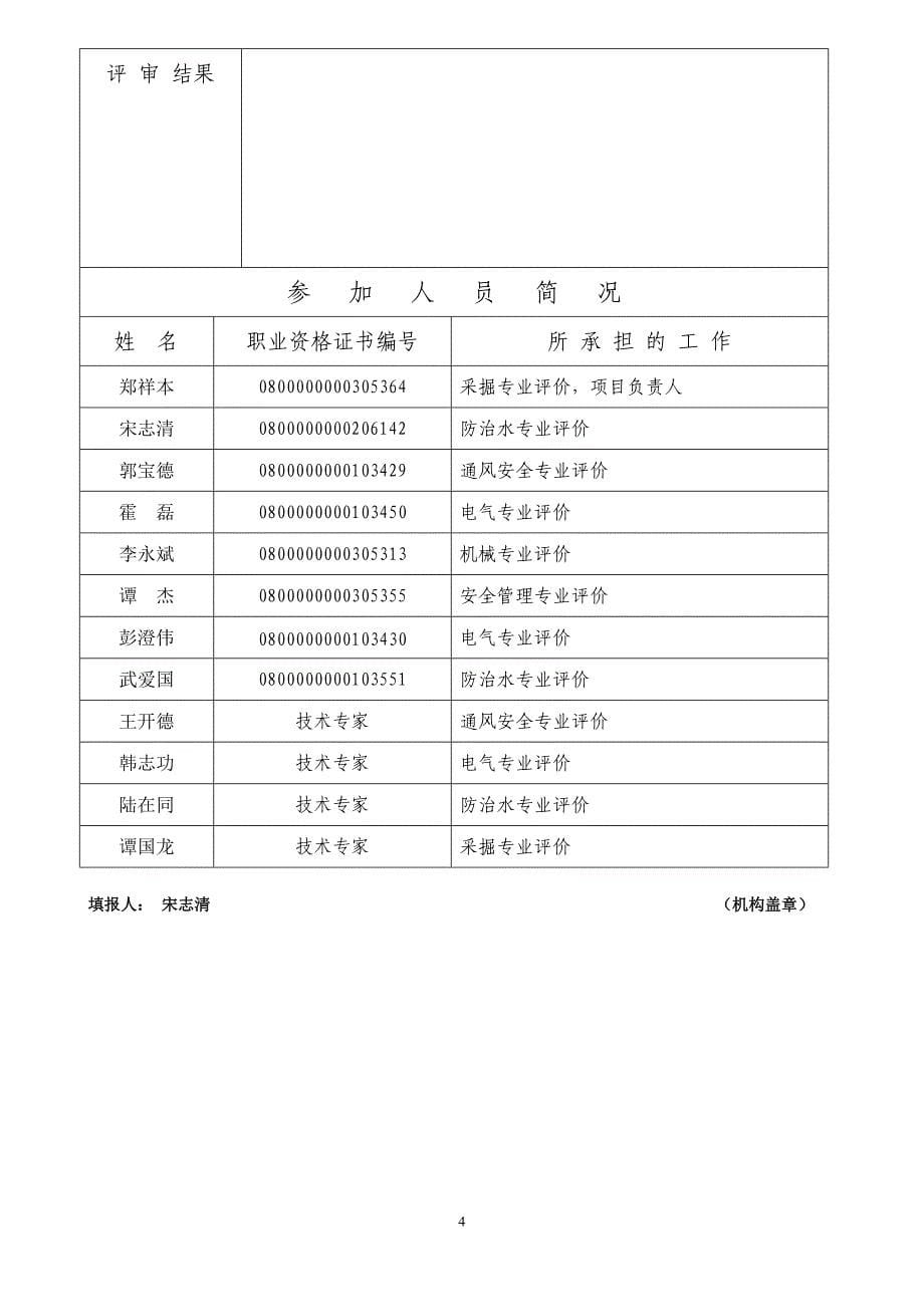 安全评价机构评价项目登记表-山东中济安全评价有限公司_第5页